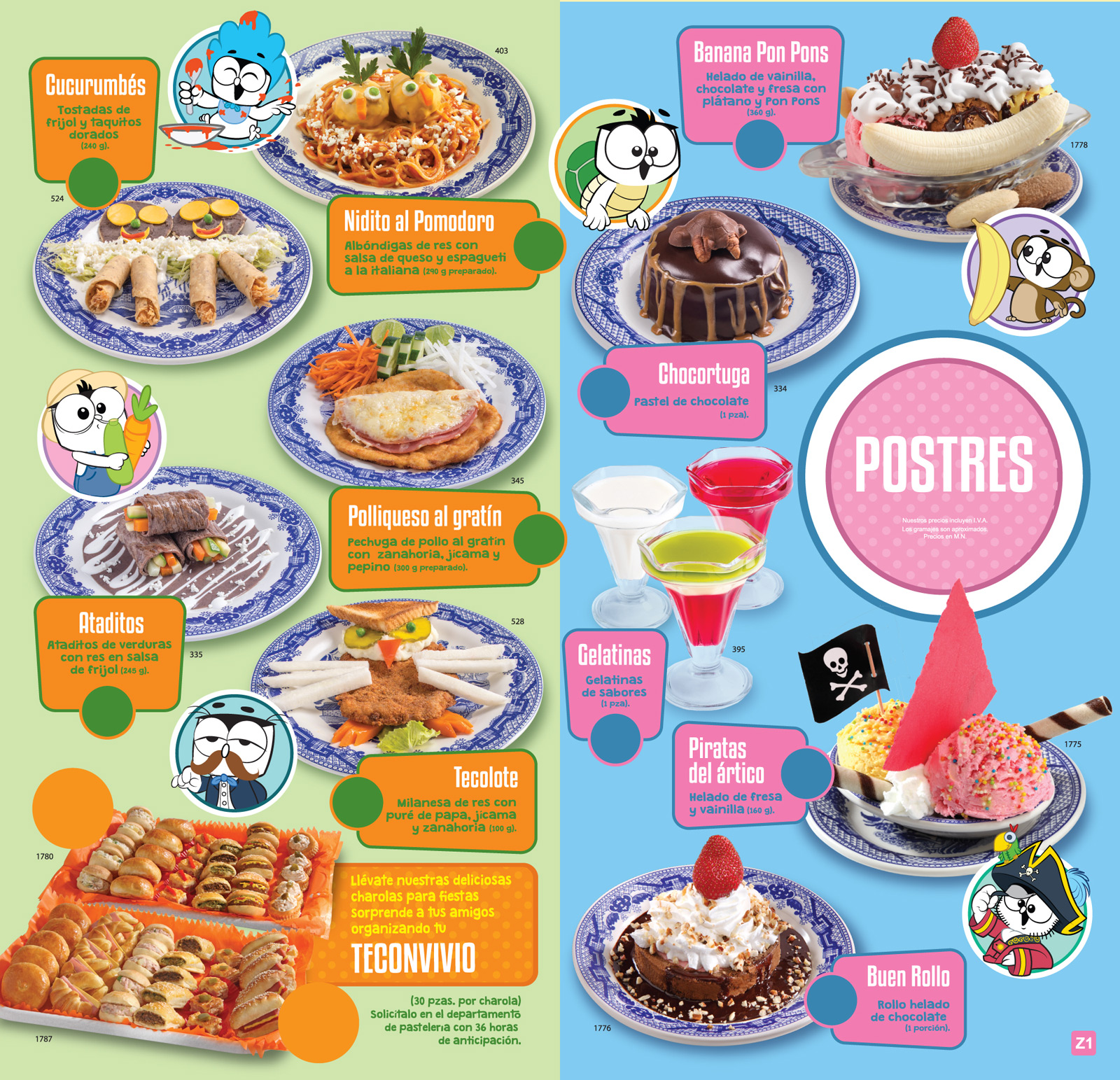 Menu Infantil